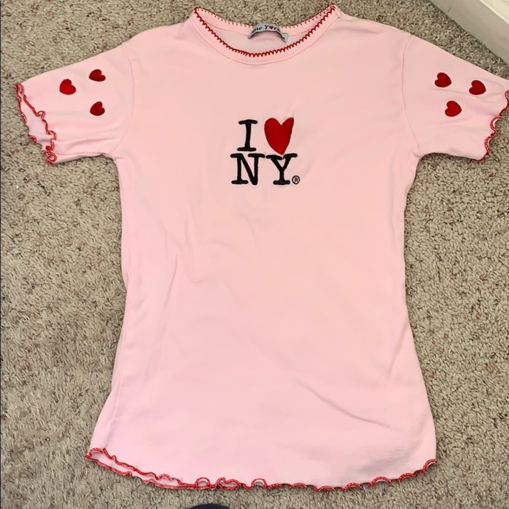 Girls New York embroidered shirt size 14-16